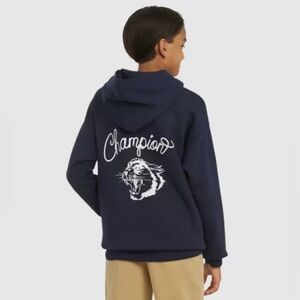Champion Boys' Oversized Fleece Big Cat Graphic Hoodie 10/12